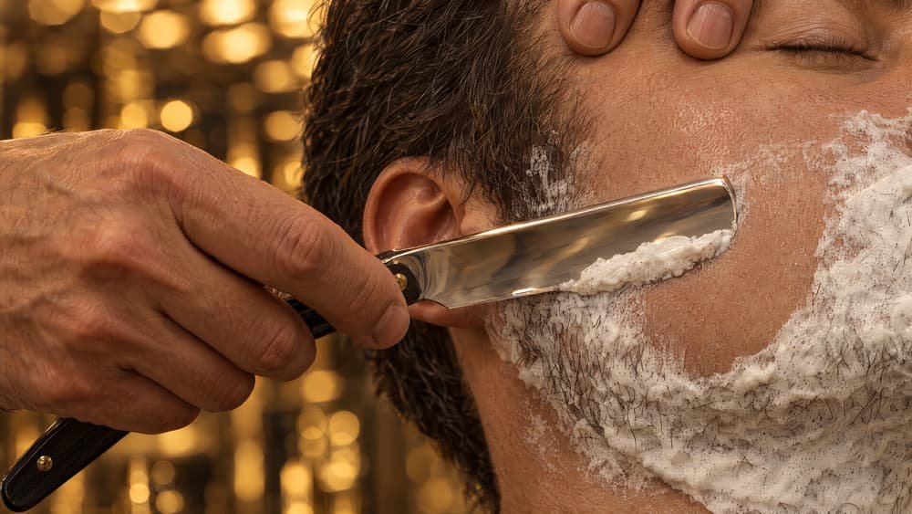 Détail, lame et mousse